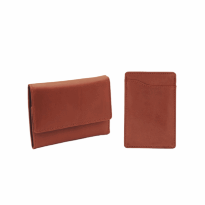 Pack Iris Portefeuille + porte-cartes en cuir